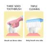 3D Stereo Three-Sided Toothbrush Ultra Fine Soft Hair Adult Toothbrushes Tongue Scraper Deep Cleaning Oral Care Teeth Brush