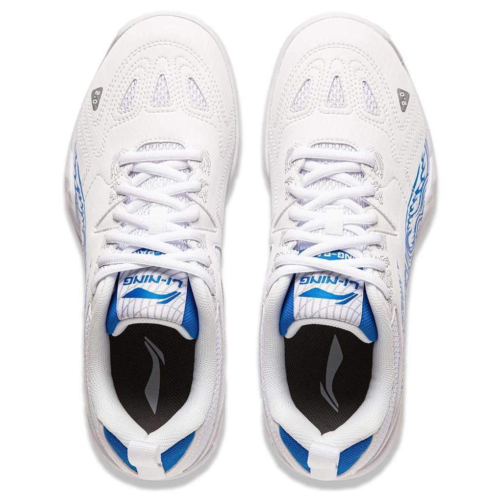 Li Ning Table Tennis Series Eagle Eye 2.0 Comfortable Casual Durable Low-Top Professional Table Tennis Shoes Unisex Sneaker White Blue APPU025-7