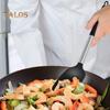 2Pcs Silicone Spatula Slotted Food Grade Heat Resistant Dishwasher Safe Frying Fish Eggs Non-stick Pot Cooking Turner Cookware Utensils Kitchen