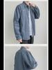Men's Korean Style Retro Denim Jacket - Long Sleeve, Lightweight, Casual for Spring and Autumn.