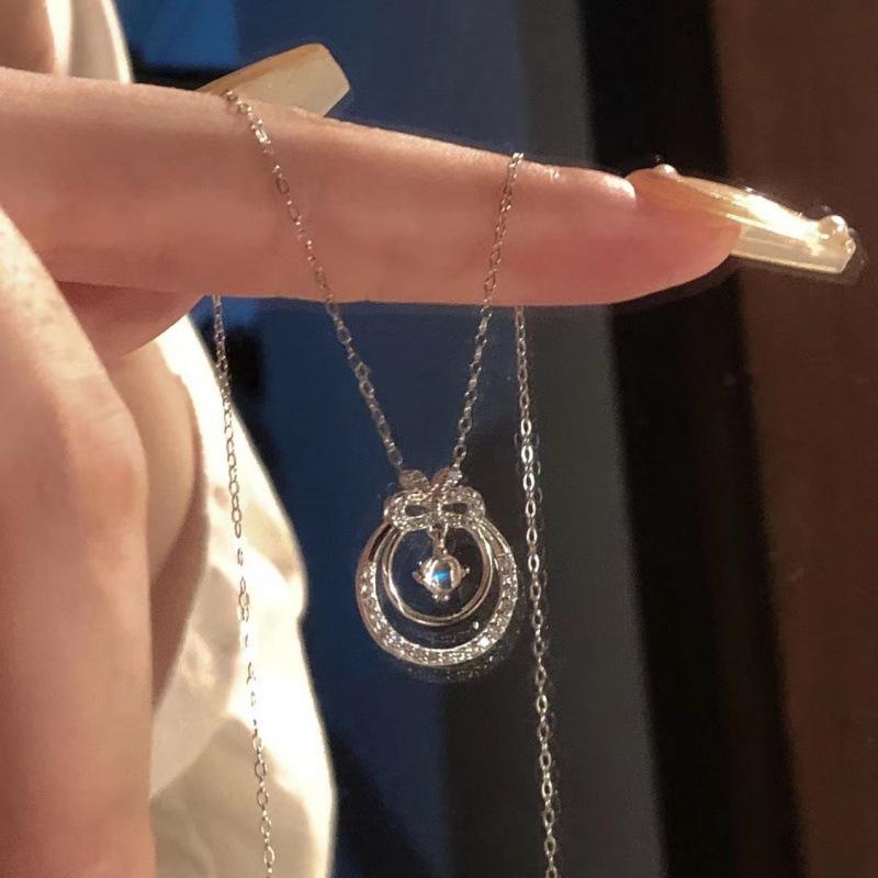 Titanium Steel Does Not Fade, Simple High-End Necklace Women'S Design Temperament Collarbone Chain Fashionable Personalized Pendant
