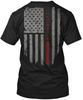 Firefighter Thin Red Line - Fire T Shirt Made In the USA Size S To 5XL