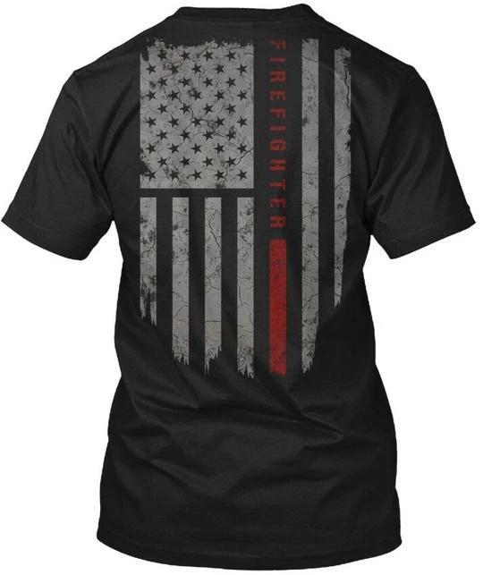 Firefighter Thin Red Line - Fire T shirt Made in the USA Size S to 5XL 3XL