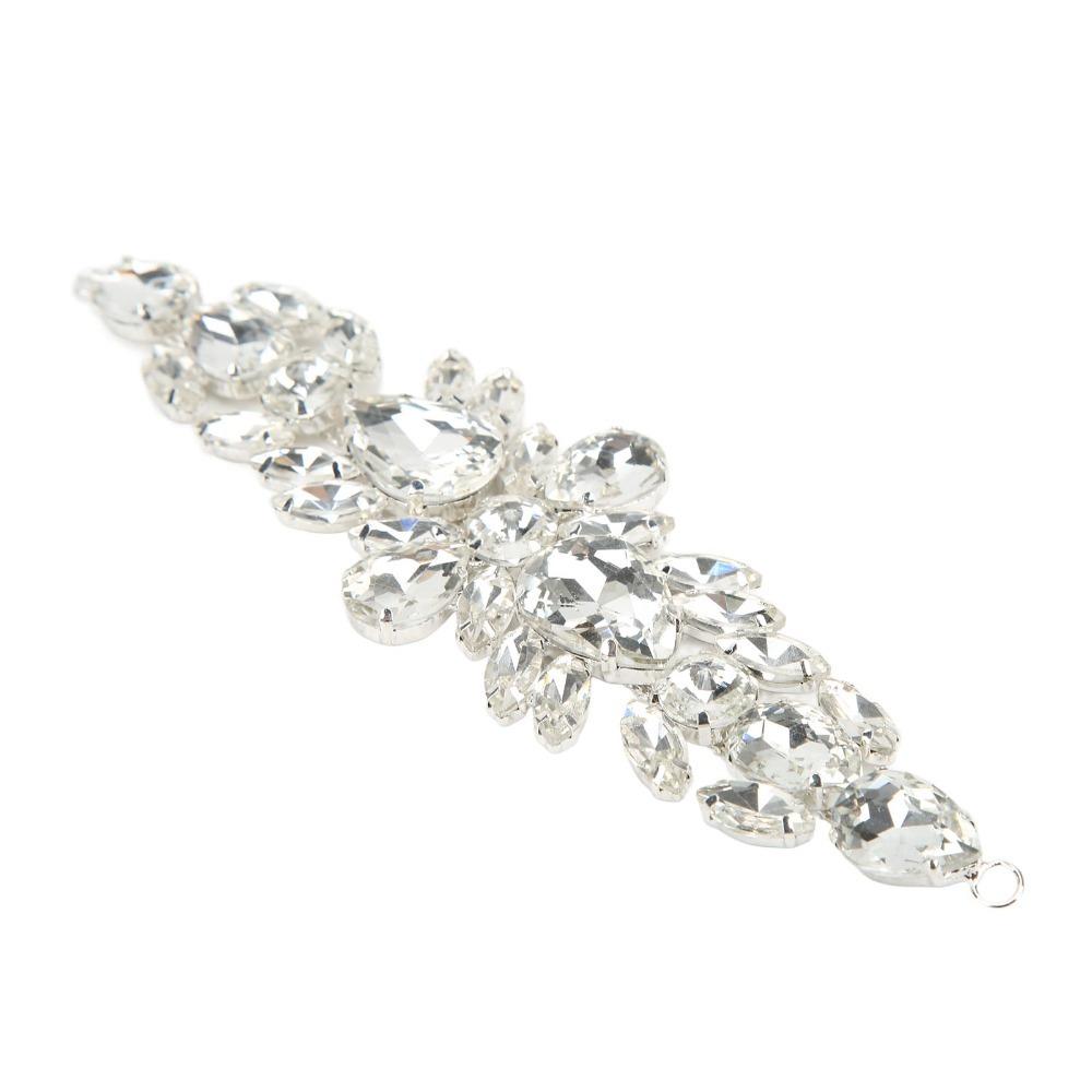 1pcs Crystal Beaded Rhinestone Applique Wedding Accessories Waist Chain DIY Garment Decoration
