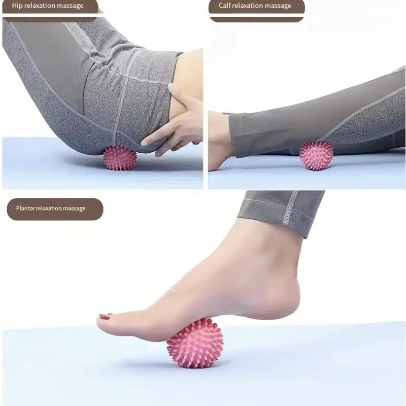 Palla da Massaggio Riccio Palla Fasciale Yoga Sport Fitness Rilassamento Muscolare Bastoncino Massaggiante Spalla Collo Gamba Pianta del Piede Palla Meridiana