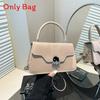 Urban Minimalist Pu Crossbody Bag For Daily Use With Lock Closure And Phone Pocket
