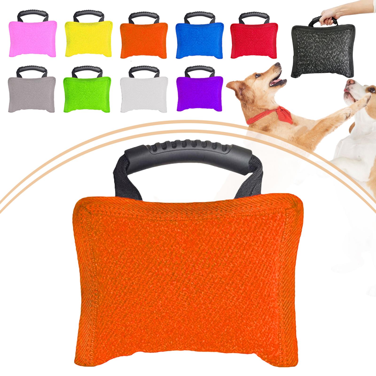

Dog Bite Training Pillow Wear Resistant Interactive Tug Toy for Pet Outdoor Activity and Home Training помаранчевий