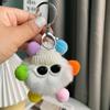 Cute Imitation Rex Rabbit with Long Legs and Small Briquettes Car Keychain Pendant Plush Bag Pendant Gift Doll Doll