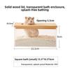 Anti-spill Hamster Sand Bath Container Transparent Small Pet Bath Container  Small Pet Supplies