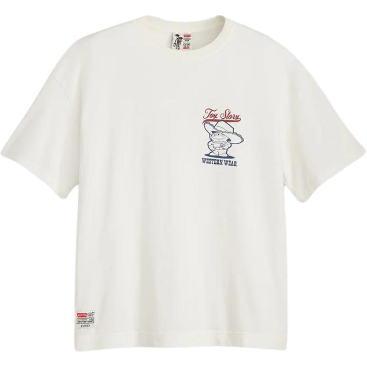 

Коллаборация Levis X История игрушек FW25 Удобная Универсальная Свободная Повседневная Футболка с коротким рукавом Мужские топы 0034T-0000 S