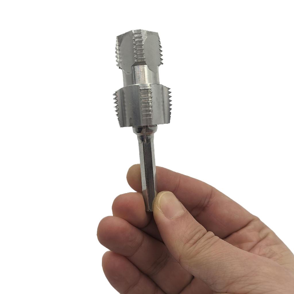 Elektrická vrtačka kompatibilní dvounásobná hlava nástroj pro řezání závitů pro 1/2" 3/4" vodovodní potrubí otvírač vnitřního závitu ruční nářadí