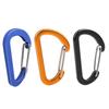 20KG D-Shape Carabiner Hook Heavy Duty Aluminum-Alloy Snap Spring Carabiner Clip
