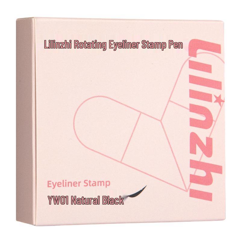 Lilinzhi Dual-Ended Rotating Eyeliner: Quick-Dry, Waterproof Smudge-Proof Stamp Pen for Lasting Smooth Lines. 1.05ml + 1.05ml
