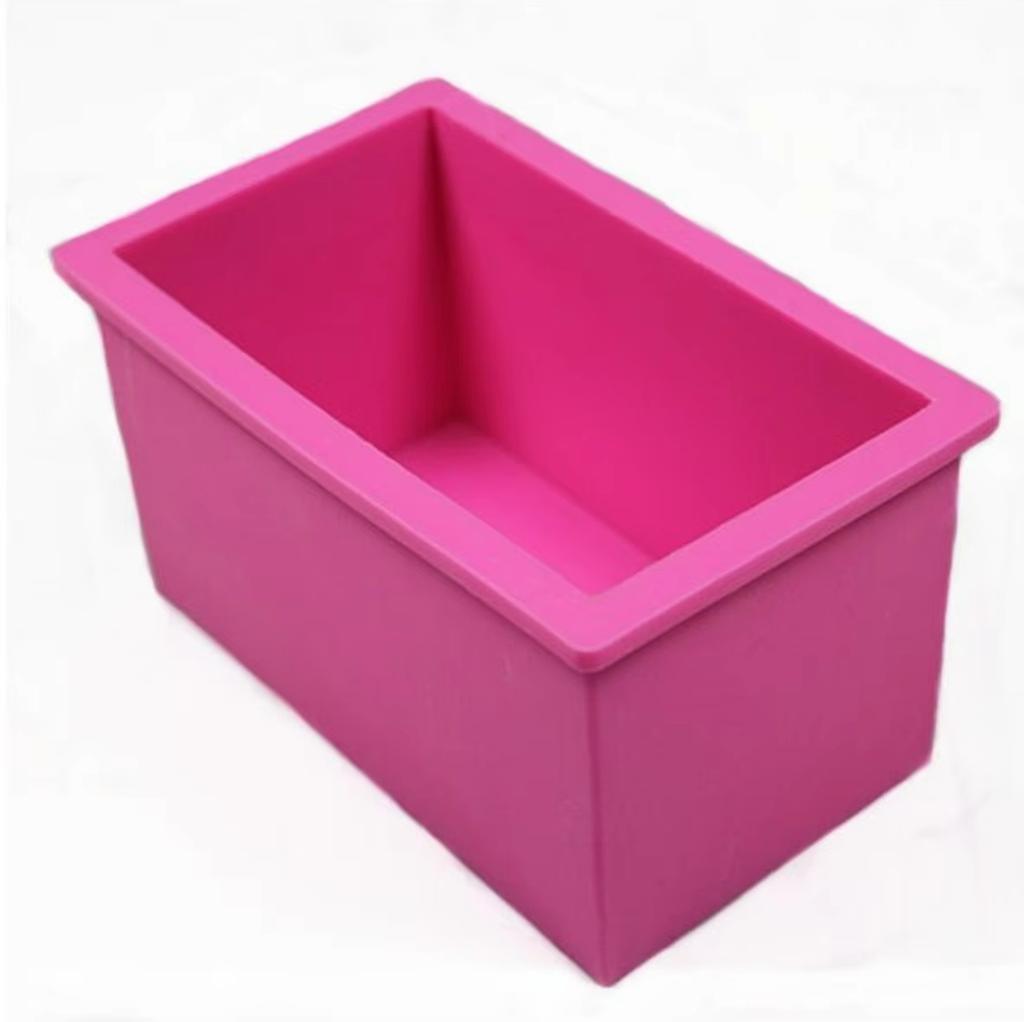 Rectangular Silicone Cake Soap Mold 1000ml Straight-Edged Square Brick-Shaped Bread Mold Chiffon Bread Cake Mold