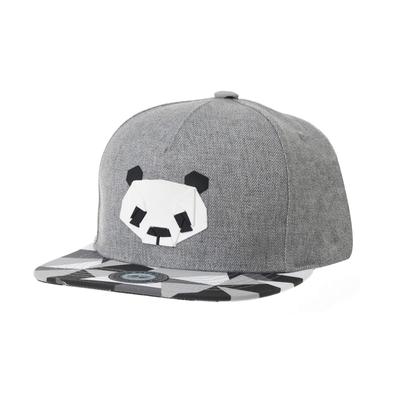 [Withmoons] Hat, Cap, Straight Brim, Panda Design, Straight Cap, Snapback Baseball Cap, Adjustable Size, TR2935 (Grey)