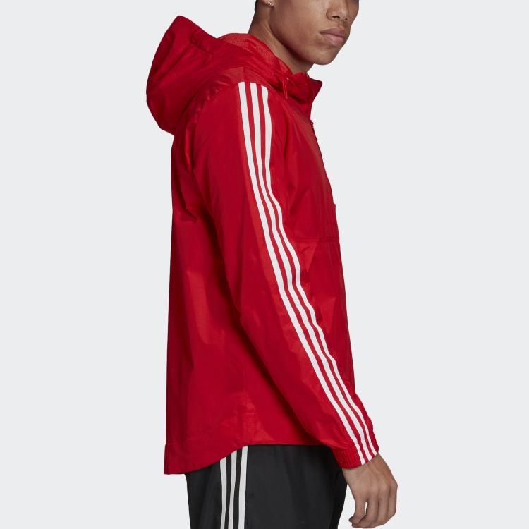 Adidas Originals Trefoil Lock Up WB Veste à capuche zippée intégrale Homme Vêtements d'extérieur Rose vif Fluorescent FM3816