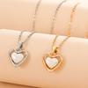 Korean Romantic Shell Pendant Necklace for Women Micro Zircon Exquisite Imitation Pearl Heart Choker Neck Chain Party Jewelry