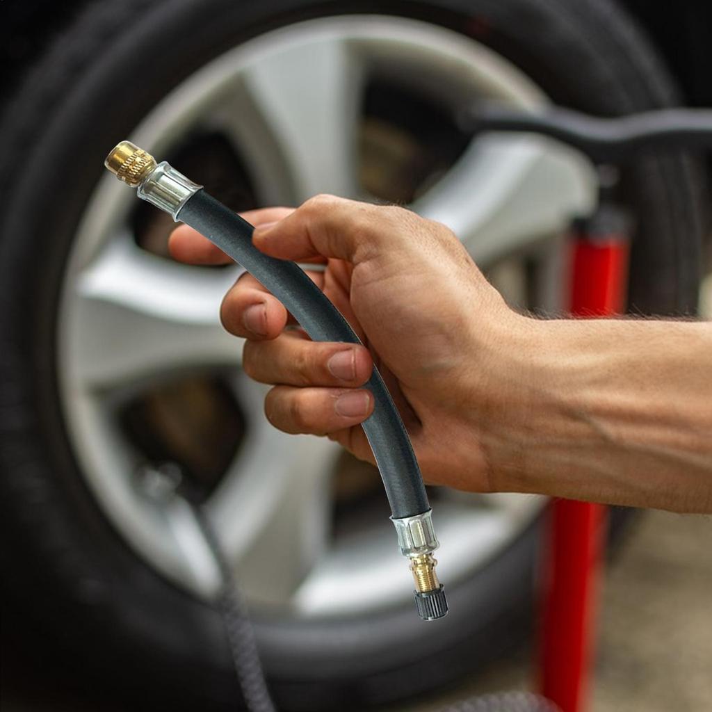 Luftventilverlängerung Flexibler Auslaufsicherer Verbinder Autoreifen Aufblasverlängerungsschlauch Verlängerung für Fahrrad Roller Motorrad Auto