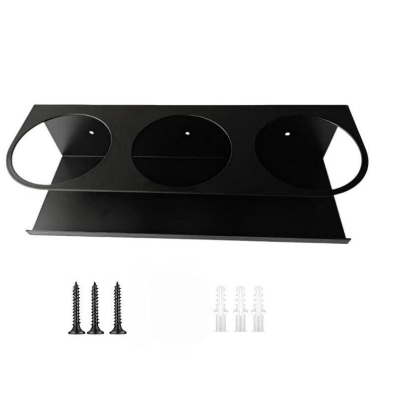 Practical Acrylic Wall Mounted Storage Rack For Water Bottles Cups Kitchen Garage Organization Space Efficient Design