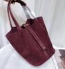 Autumn and Winter New First-layer Suede Matte Leather Vegetable Basket, European and American Fashion Handbag, Large Capacity Bucket Women's Bag