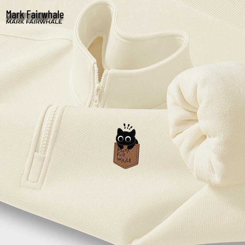 

Mark Fairwhale Men s Winter Plush Stand-Collar Sweatshirt L (175)