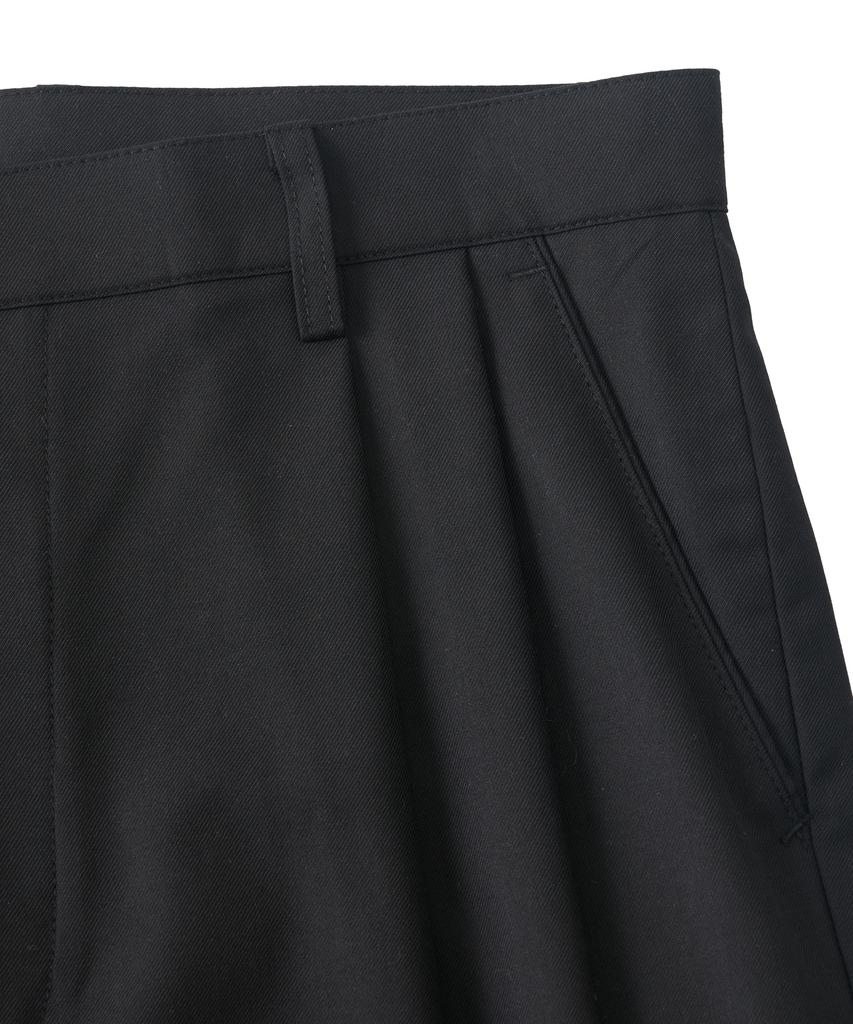 ANALOG MOOD Easy Tr Balloon Pintuck Slacks (Black)