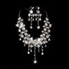 Bridal Necklace And Earrings Set Alloy Crystal Jewelry For Wedding Party Dress Accessory