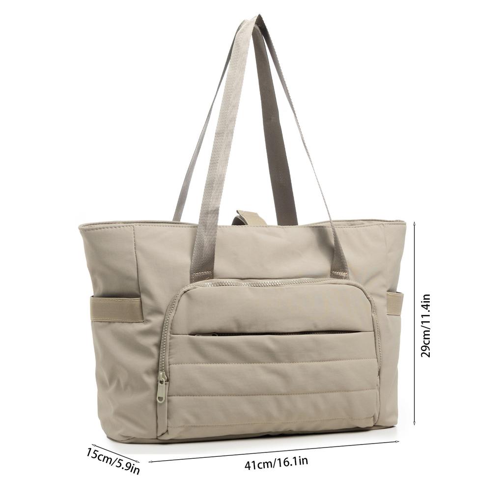 Handbag with Yoga Mat, Shoulder Strap, Quilted Shoulder Bag, Handbag for Travel, Work, Fitness