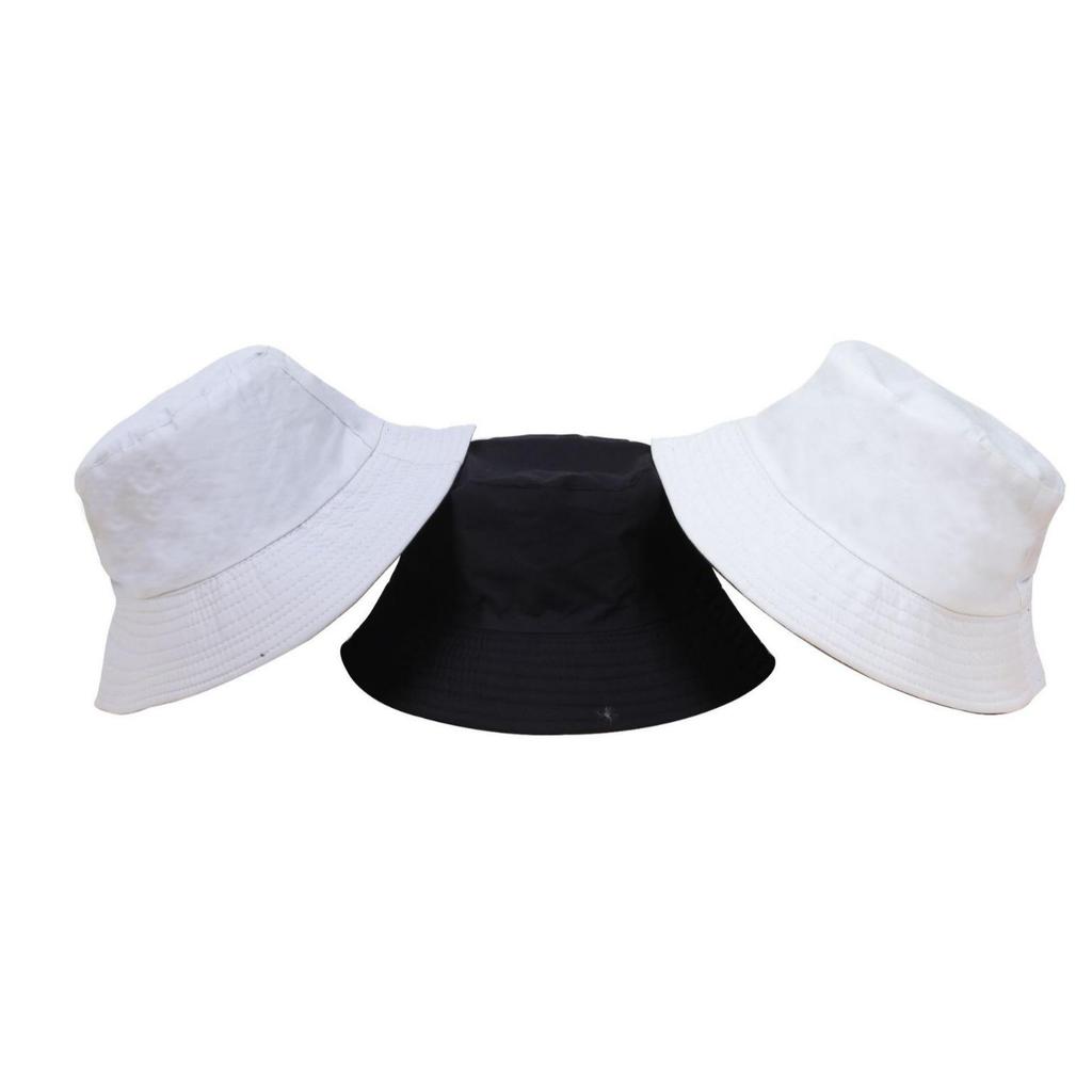 Bestickter Baumwoll-Bucket-Hat für Männer & Frauen – Doppelseitiger Outdoor-Sonnenhut