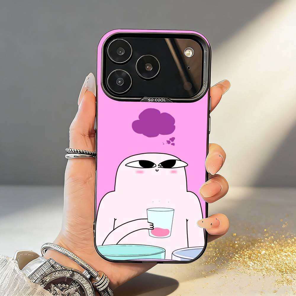 

Funny K-Ketnipz Phone Case For iPhone17,16,15,14,13,12,11,Pro,MAX White Matte Shockproof Cover iPhone16