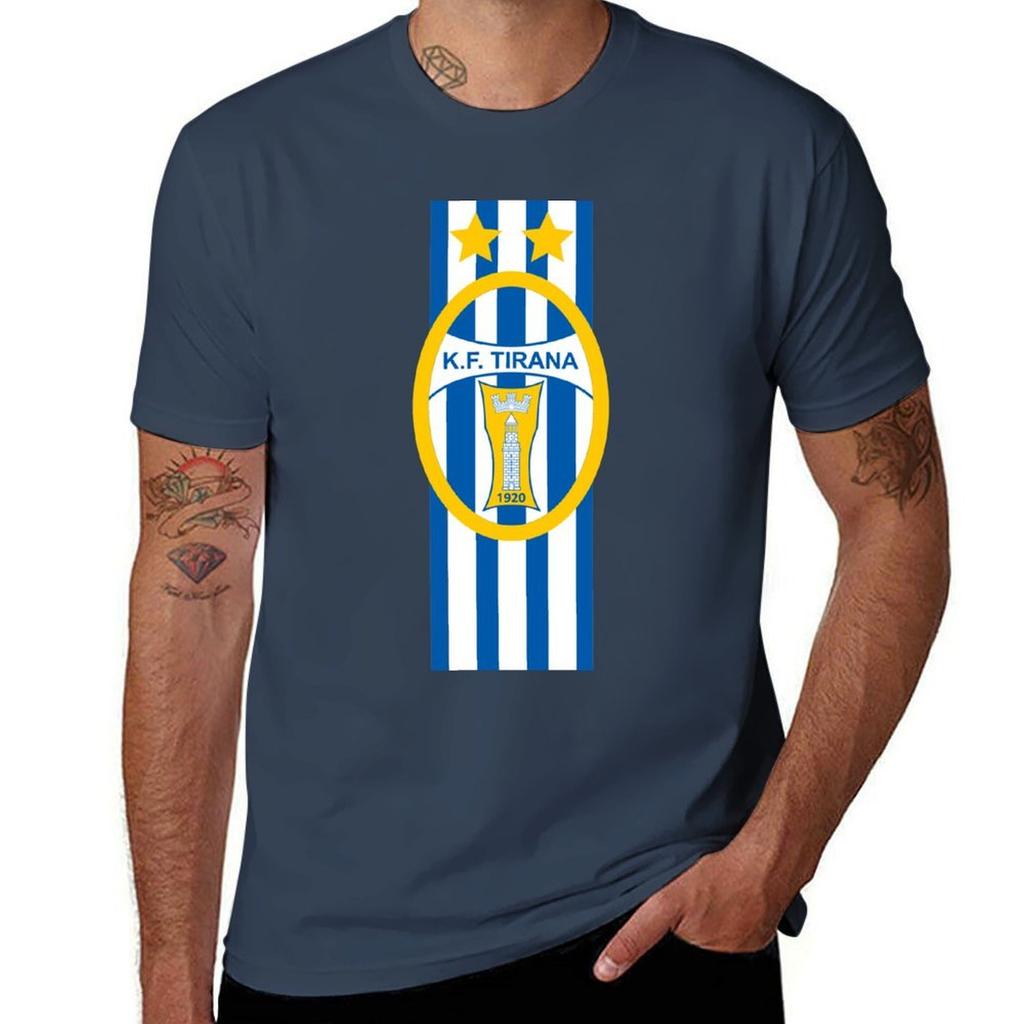 Tirana Footbal Fans Ultras Hooligans Albania Tshirt Work Outdoor Short Sleeve Tee