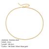 Trendy Light Luxury Gold-Plated Cuban Link Clavicle Necklace – Versatile, Layered Design for Women