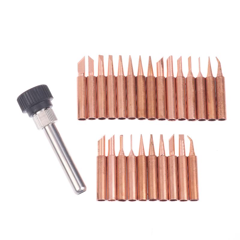 900 Reines Kupfer Lötkolbenspitze Lötkolbenspitze Reines Kupfer Nicht-Magnetisch Löthorn Elektrische Lötkolbenspitze