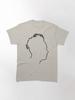 Depeche Mode Martin Gore Profile Black Outline Blue Background Classic T-Shirt
