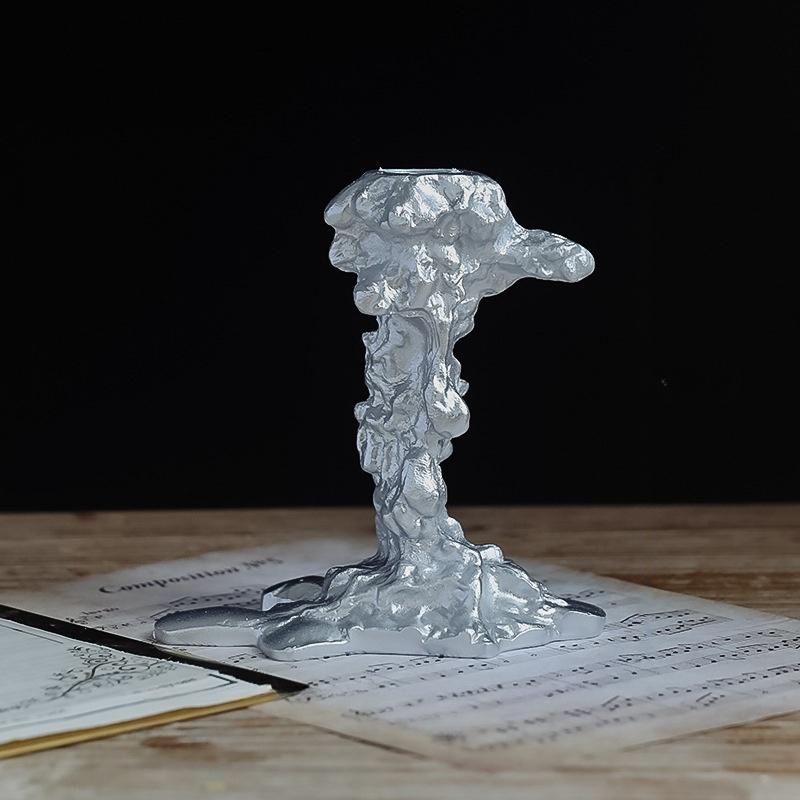 Vintage Candlestick Holders Resin Candle Holders Desktop Decoration Deluxe Candle Holders Wedding Holiday Party Candles Holder