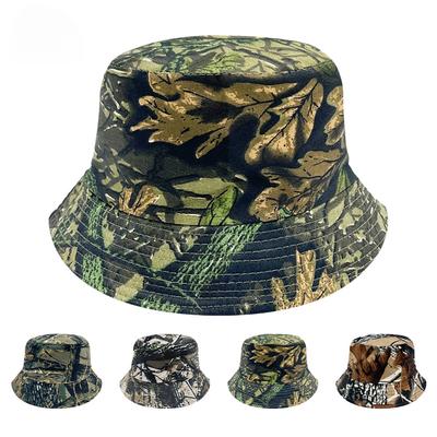 Retro Double-sided Python Patterned Camouflage Fisherman Hat for Men and Women Outdoor Cycling Sun Hat Spring and Summer Travel Sun Fashion Hat