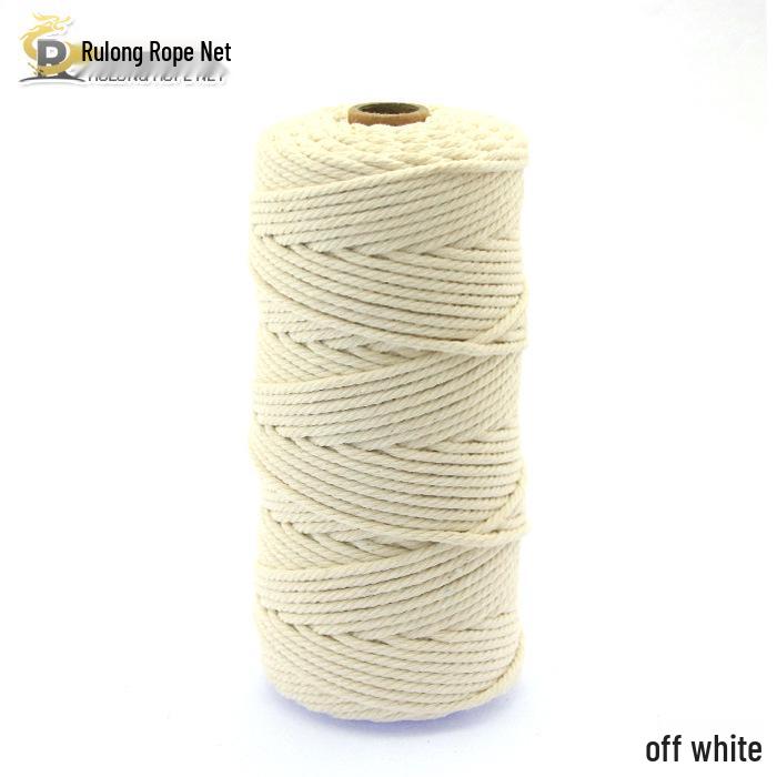 3mm Color Cotton Rope for DIY Handmade Tapestry, Weaving, and Drawstring Projects
