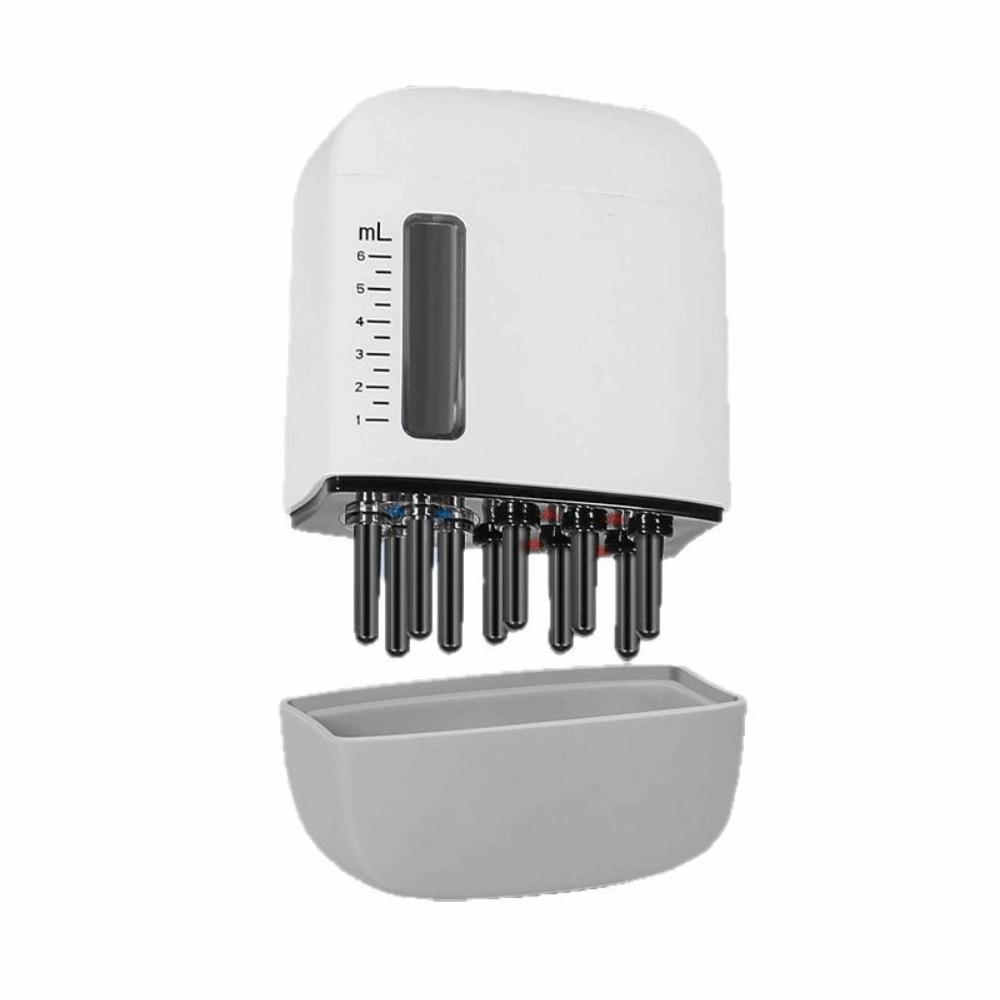 Anti-Frizz Red Light Vibration Massage Comb Essential Oil Liquid Guide Massager  Barber Shop Salon