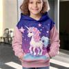 Children's Fashion Animal Print Pullover Hoodie Hooded Sweatshirt Clothing
