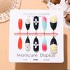 T824 Neon Flower Glasses: Hand-painted 3D Nail Stickers in a Sweet and Spicy Modern Chinese Style with Small Floral Design.