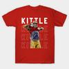 Men Black Print T-shirt George Kittle F Dallas Kittle No-Cut Transfer Paper Print Cotton Tshirt