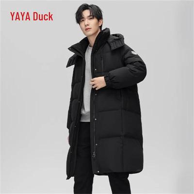 2024 Unisex Long Hooded Down Puffer Jacket