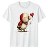 Parrot Love Heart Valentines Mens T-Shirt Womens Tee Graphic Unisex Top