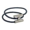Stainless Steel Bracelet, Leather Woven Bracelet, Various Colors, Geometric Style, Light Luxury Style