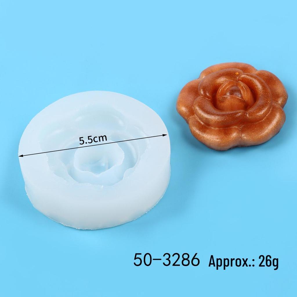 3D Peony & Rose Flower Silicone Mold for Candles, Diffusers, Soaps, and Epoxy Crafts