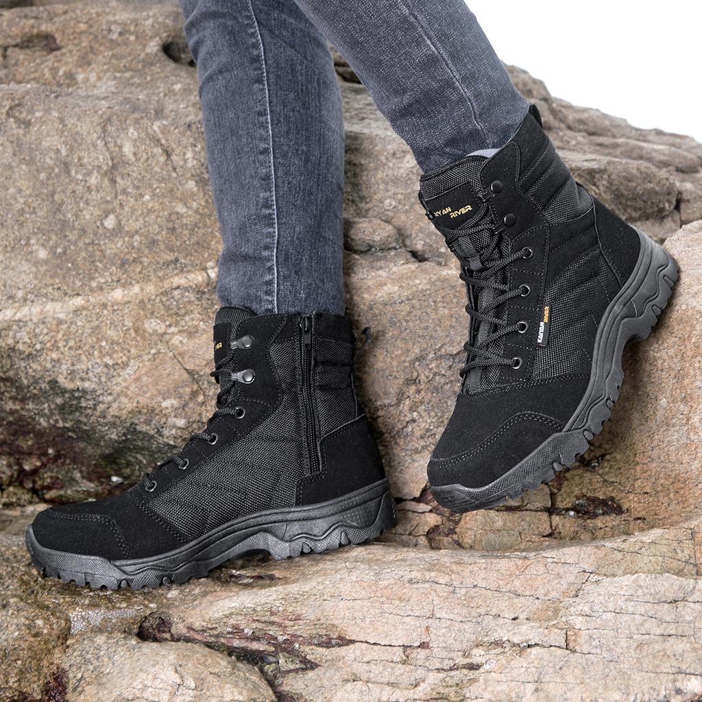 Large Size Combat Boots Men's High Top Hiking Boots Special Department Desert Boots Men's Outdoor Field Boots Men's