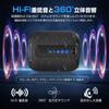 Improved Bluetooth Speaker with Enhanced Sound Omnidirectional Battery IPX7 RGB Portable TWS TF and AUX Support [2025 Model] Bass, Hi-Fi Quality, 360°