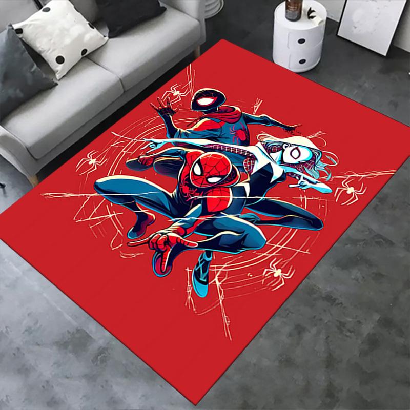 Spider-Man,Gwen Stacy,Miles Morales Office Carpet Soft Polyester Entrance Carpet Washable Non-slip Machine Washable Indoor Carpet Living Roo
