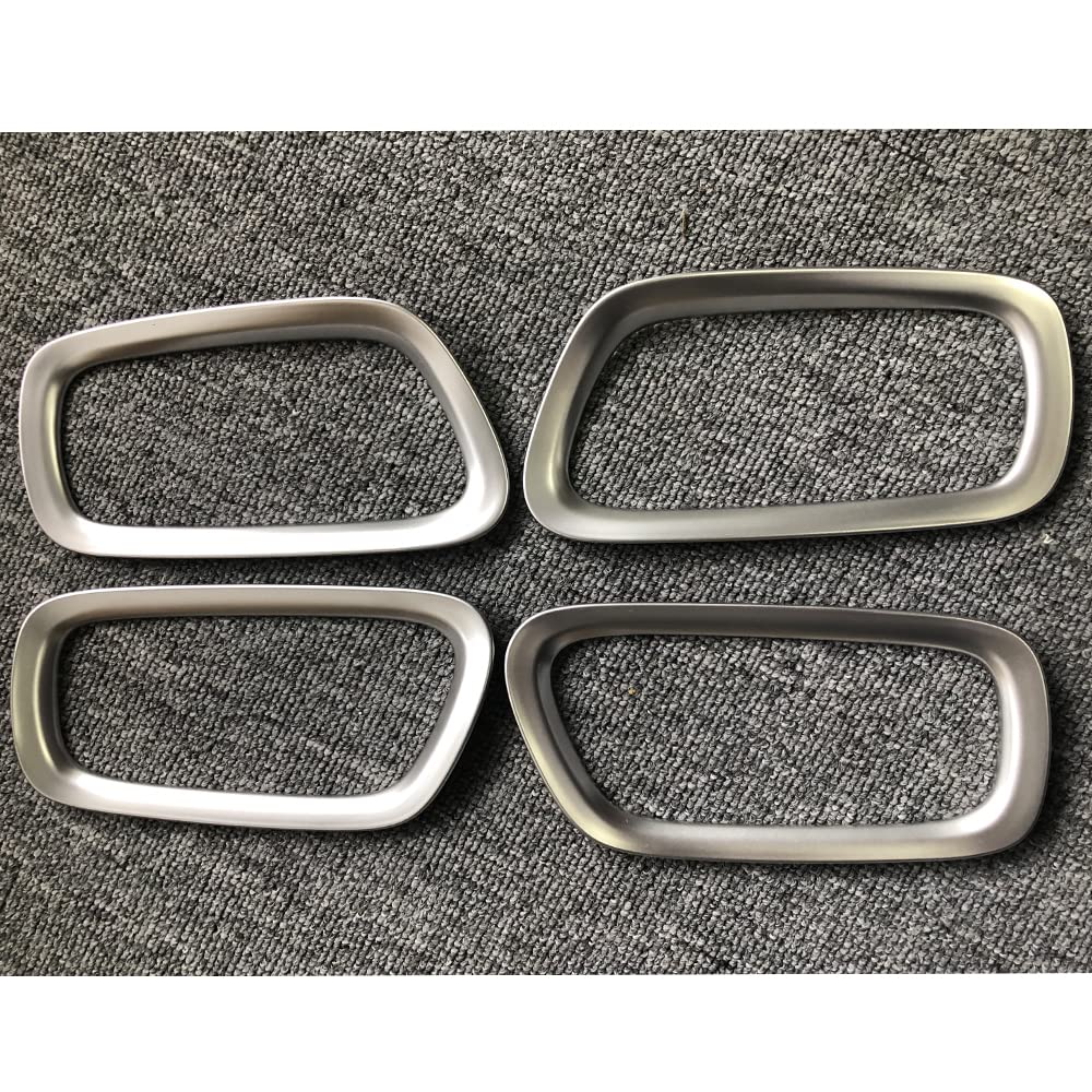 ZIAN Inner Door Handle Door Bezel 4P Interior Garnish Accessories Protect for Honda Vezel 2nd Generation RV3/RV4/RV5/RV6 (Silver)