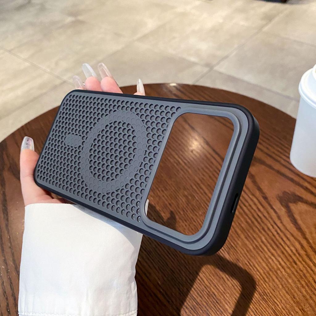 Summer Redmi K11Promax Mobile Phone Case Two-color Honeycomb Heat Dissipation Redmi K81Pro Magnetic Protective Case